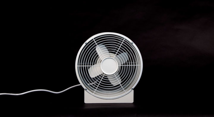 ventilator on black