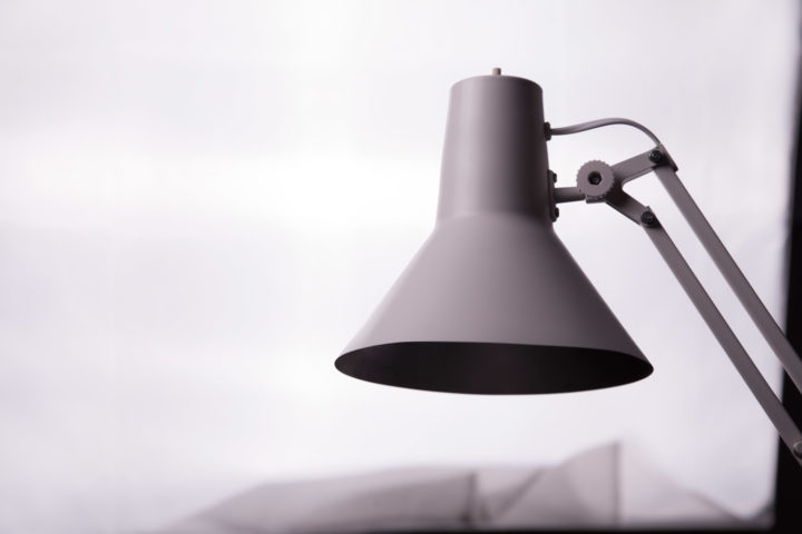 white lamp photo shoot