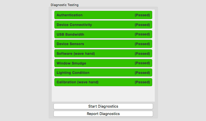 leap motion troubleshooting infrared light